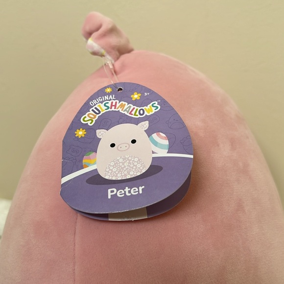 SQUISHMALLOWS 'PETER'  11 INCH PINK PIG - Picture 3 of 4